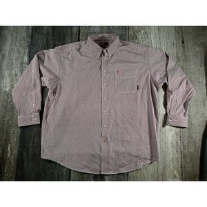 Ariat FR Shirt Mens 3XL Red Plaid Bell Work Shirt Flame Resistant Weld Workwear